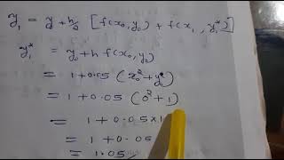 Modified Euler's method