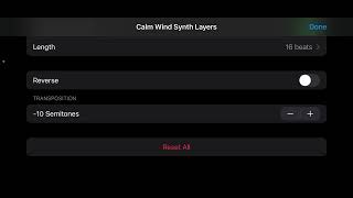 “Calm Wind Synth Layers” but It’s Transposition Is 1 to -12 Semitone