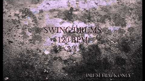 Swing 3/4 Drum Loops / 120BPM / BACKING TRACK