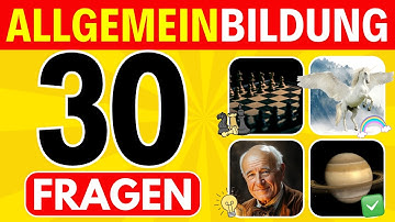 General knowledge quiz with 30 questions: Test your knowledge now