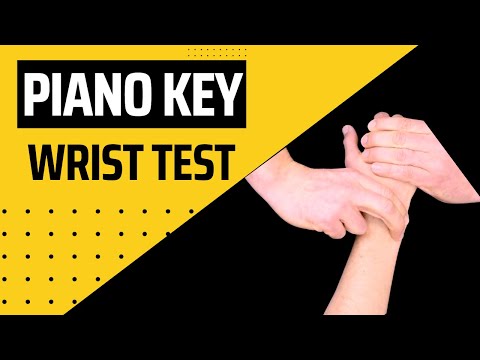 Piano Key Test for the Wrist