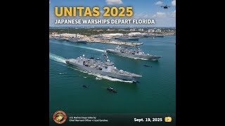 UNITAS 2025: Japan's JS Shimakaze (TV 3521) and JS Kashima (TV 3508) in Naval Station Mayport