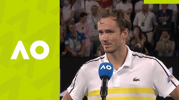 Daniil Medvedev: "Definitely not easy" on-court interview (SF) | Australian Open 2021