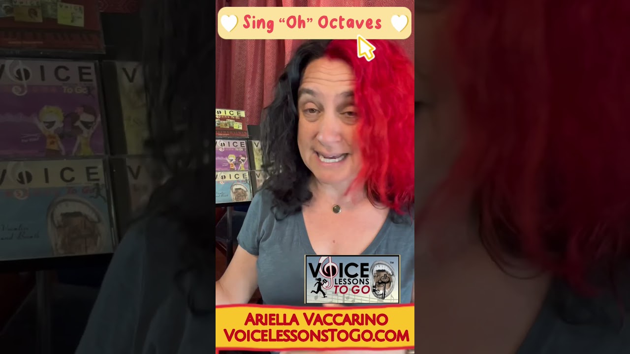 Practice singing your “Oh” vowel on octaves. Singing lesson. -