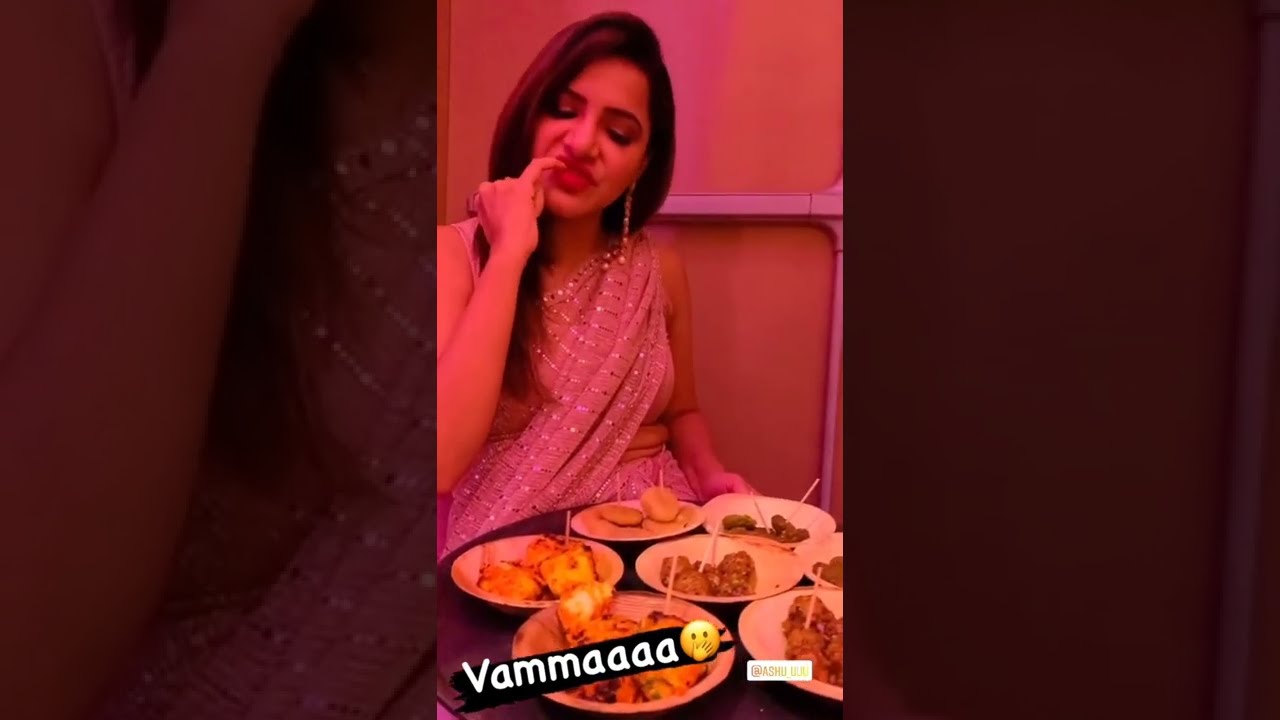 Ashu Reddy in Pink Enjoying her Favorite Snacks Latest Video