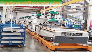 Production process of cnc router and cnc machine in furniture, door and cabinet production line