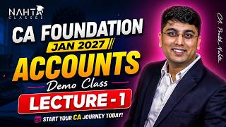 CA Foundation Accounts – Basic Concepts | Jan 27  | NAHTA CLASSES