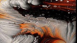 Fluffy Clouds & Final Reveal | Feathery Straight Acrylic Pour Experiment