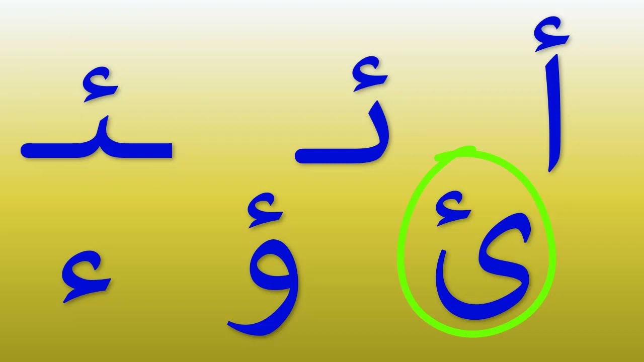 الدرس 25: حرف الهمزة - ء - مع الحركات القصيرة والمدود والتنوين