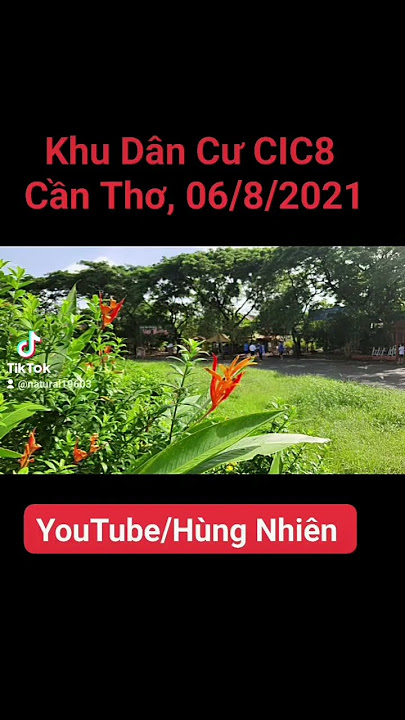 Khu Dân Cư CIC8 Cần Thơ, 06/8/2021.