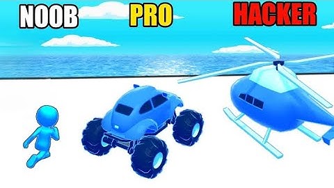 NOOB vs PRO vs HACKER In SHAPE-SHIFTING APP GAME! (ALL LEVELS!)