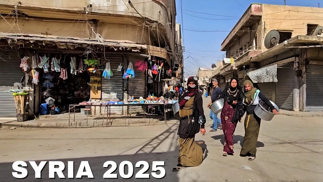 Al-Hasakah City, Downtown Walking Tour | Syria 2025