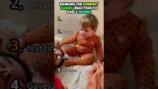 Ranking the top 5 funniest babies' reactions to dad's snores 😆🙏