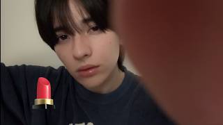 【ASMR】iPhoneカメラに直接メイク