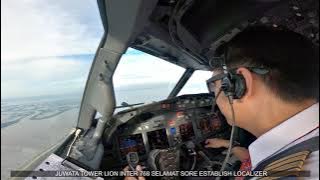 TARAKAN // COCKPIT VIEW   FULL COMMUNICATION PILOT WITH ATC
