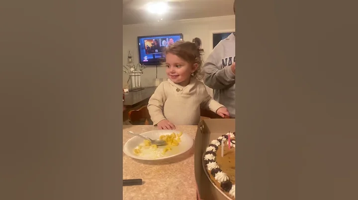 Mary blowing out Timmys candles