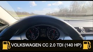 Volkswagen CC 2.0 TDI (2014.) - consumption on 130 km/h