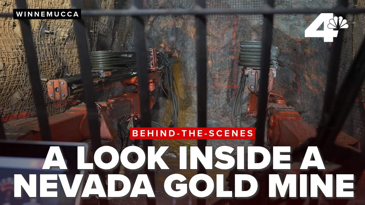 Behind the scenes at a Nevada gold mine 2,200 feet below ground