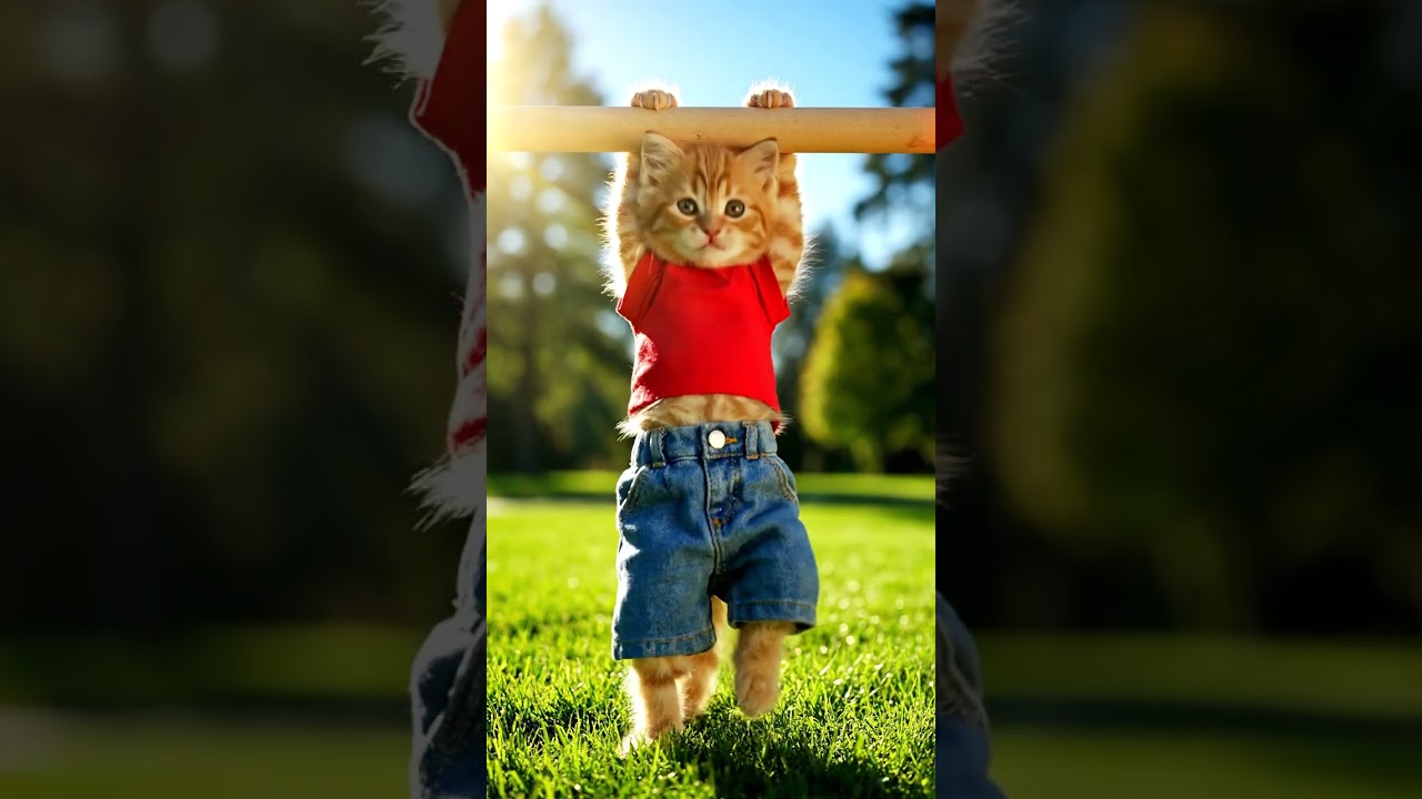 Cat Goes Viral for Epic Pull-Ups! 🐱💥 