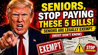 ⚡️SENIORS, STOP PAYING THESE 5 BILLS! Seniors Are Legally Exempt (Most Don't Know)