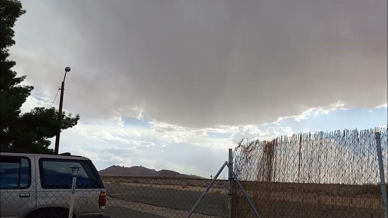 weird weather here in Boron California YouTube