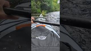 kayaking up some Brule rapids.   #kayaking #river #cardio #fun #challenging #rapids #paddlers
