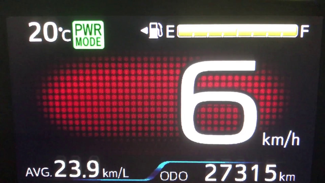 50系prius 0 100km H 0 60mph Full フル 加速 Power Mode Youtube