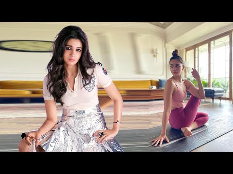 Alia Bhatt Showed A New Yoga Pose - Ardha Matsyendrasana | Alia Bhatt Yoga Poses