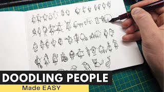 Learn How to Doodle Sketch People  Drawing Figures Made Easy