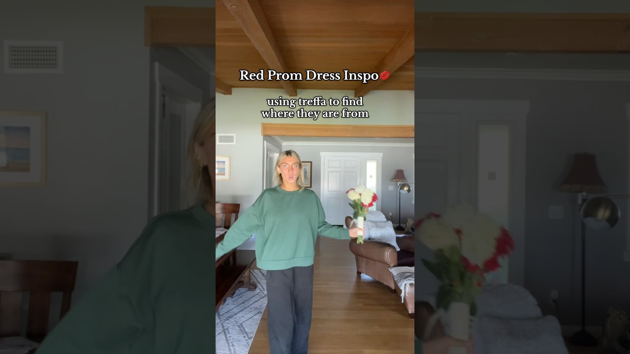 finding red prom dress inspo using treffa 💋