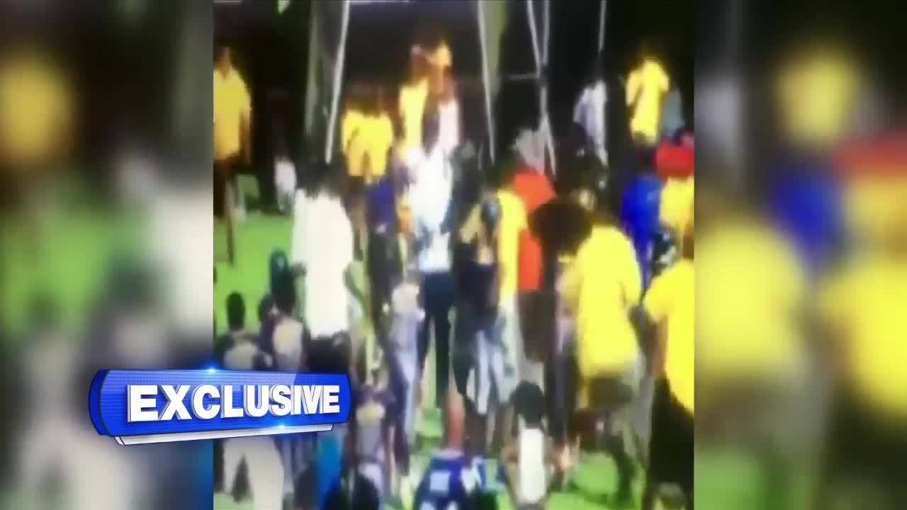 Fight breaks out after Miramar youth football game - YouTube