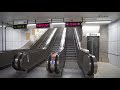 Sweden, Stockholm, subway ride from Slussen to Mariatorget, 3 elevator, 2X escalator