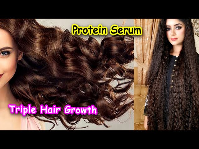 Grow Long & Thicken Hair with Protein Serum - Long Hair Secret !!! - YouTube