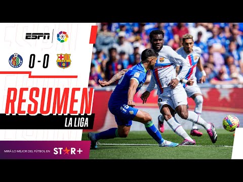 Barcelona empató 0-0 ante Getafe y Real Madrid se acerca en LaLiga Santander