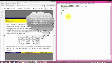 Video 4: Programacion Lineal (Más de 2 variables)