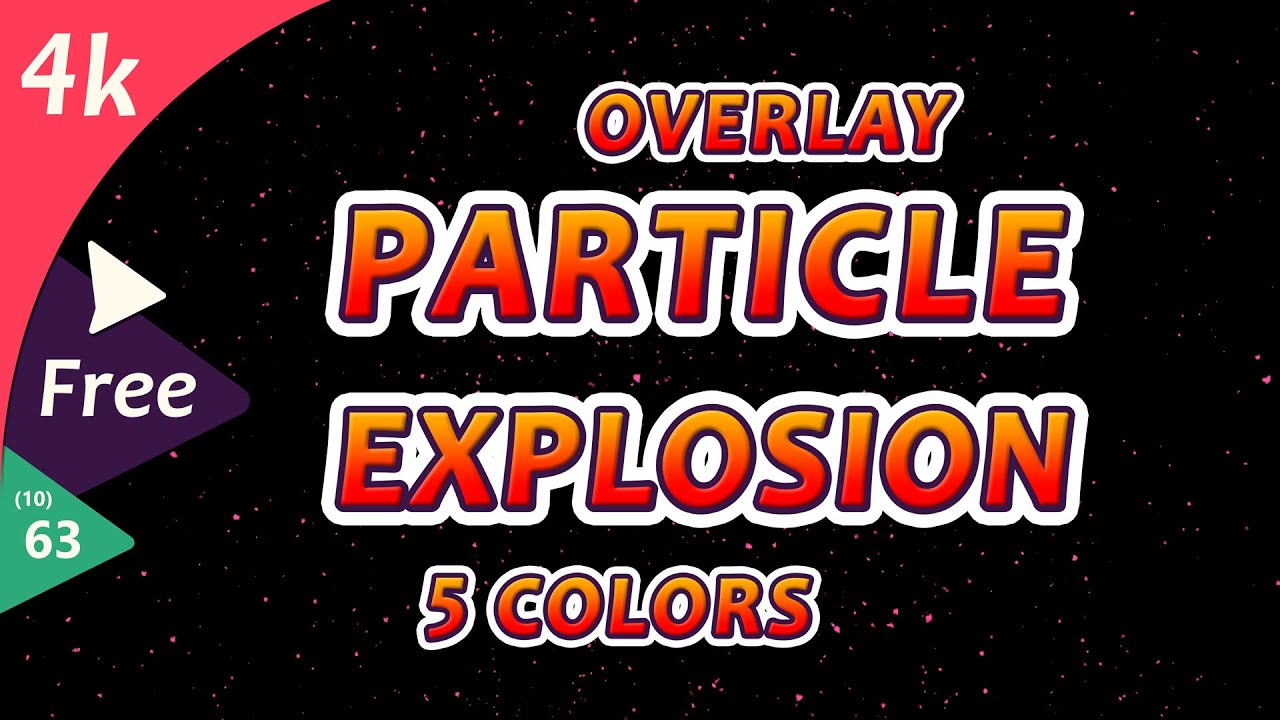 Particle explosion black screen