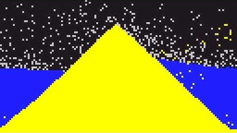 Falling sand system: filling up the field