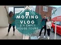2 EMPTY HOUSE TOURS! OLD FLAT & NEW HOUSE! MOVING HOUSE DAY VLOG!