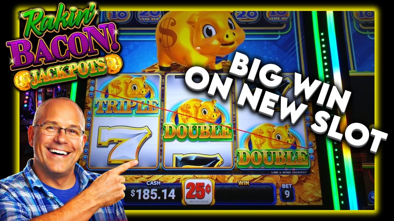 Triple Double‑Double WIN on the NEW Rakin’ Bacon JACKPOTS — Didn’t See This Coming
