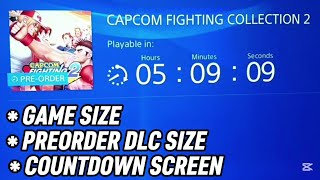 Information Capcom Fighting Collection 2 - Download Screen, Game Size, Preorder DLC size & Countdown! News