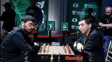 Alireza Firouzja  vs. Wesley So / FIDE World Blitz 2024  /  Game 4  "both hands move controversy"