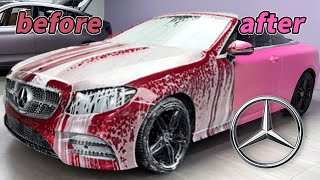 Mercedes Benz E coupe color changing diamond sand powder#PaintProtectionFilm