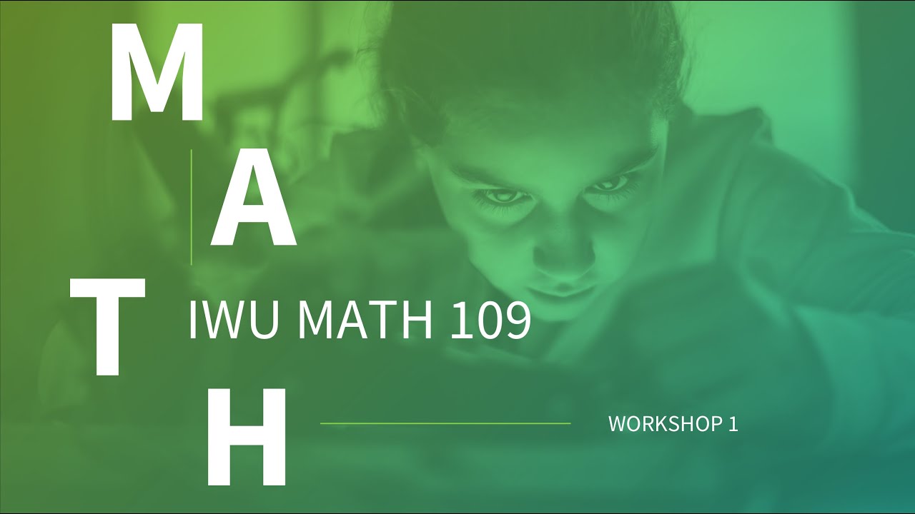 IWU 109 Getting Started and Workshop 1 help - YouTube