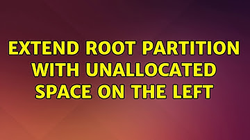 Ubuntu: Extend root partition with unallocated space on the left