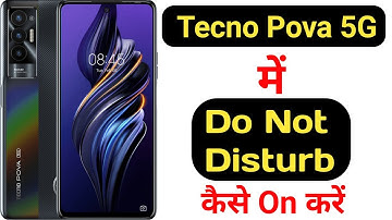 How to enable Do not disturb mode in Tecno Pova 5G || Tecno Pova 5G me do not disturb kaise on kare