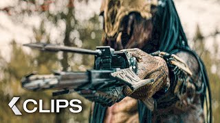 Predator Fight Scenes - PREY All Clips \& Trailer (2022) Predator 5