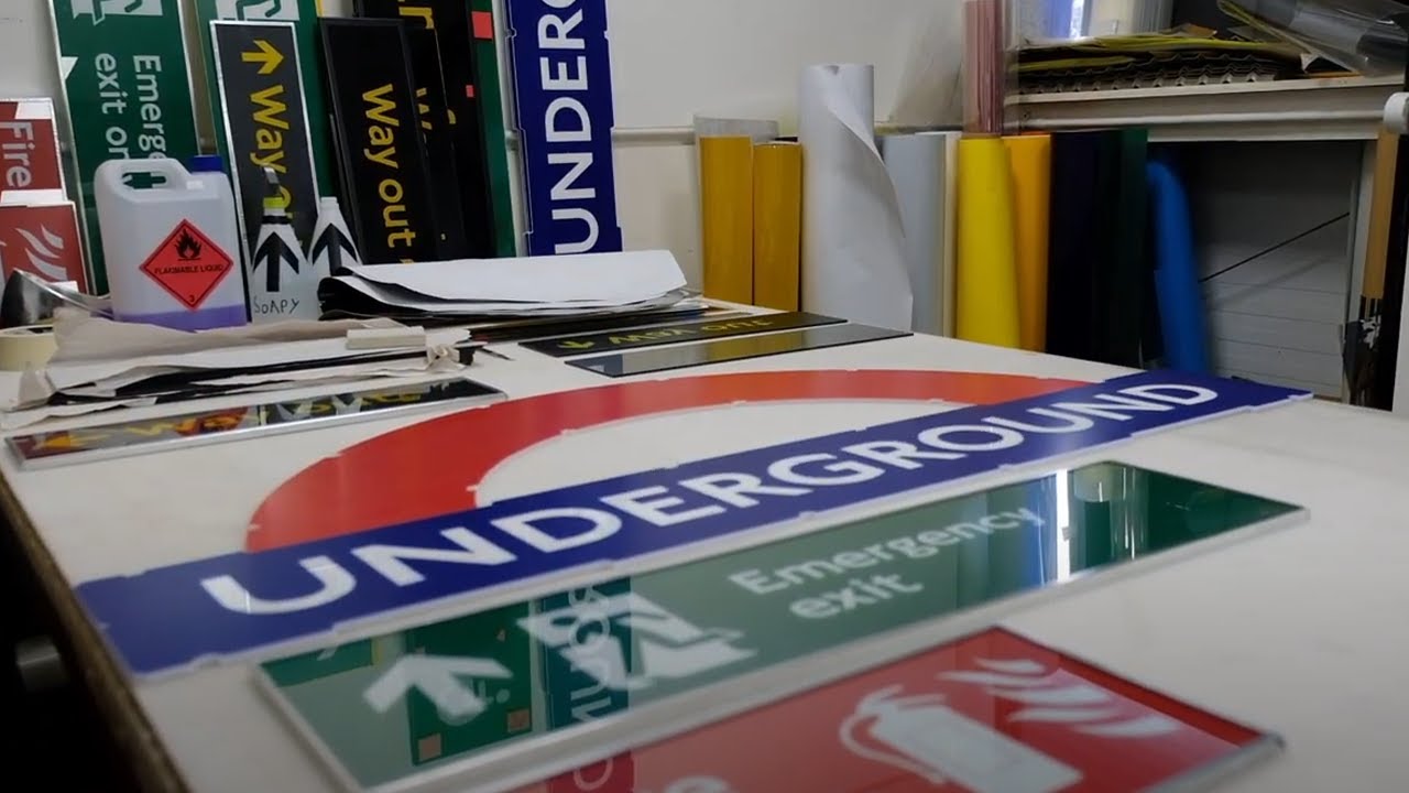 London Underground Signs - The manufacturing process at A.J. Wells and Sons