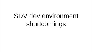 Part 1/3: SDV devlopment environmnt shortcomings #softwaredefinedvehicle #ros #Velocitas @EclipseFdn