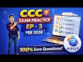 CCC Feb 2026 Exam 🔥 EP-3 Top 30 Most Expected MCQs | CCC Important Questions Hindi