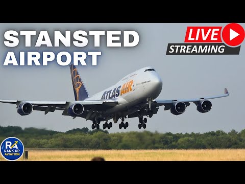 🔴 LIVE : London STANSTED | 2x B747 Inbound  | Friday Chill Stream | 18/07/2025